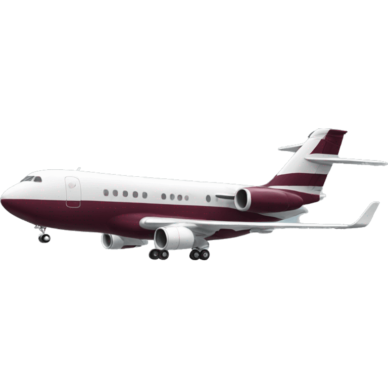 realistic plane burgundy emoji