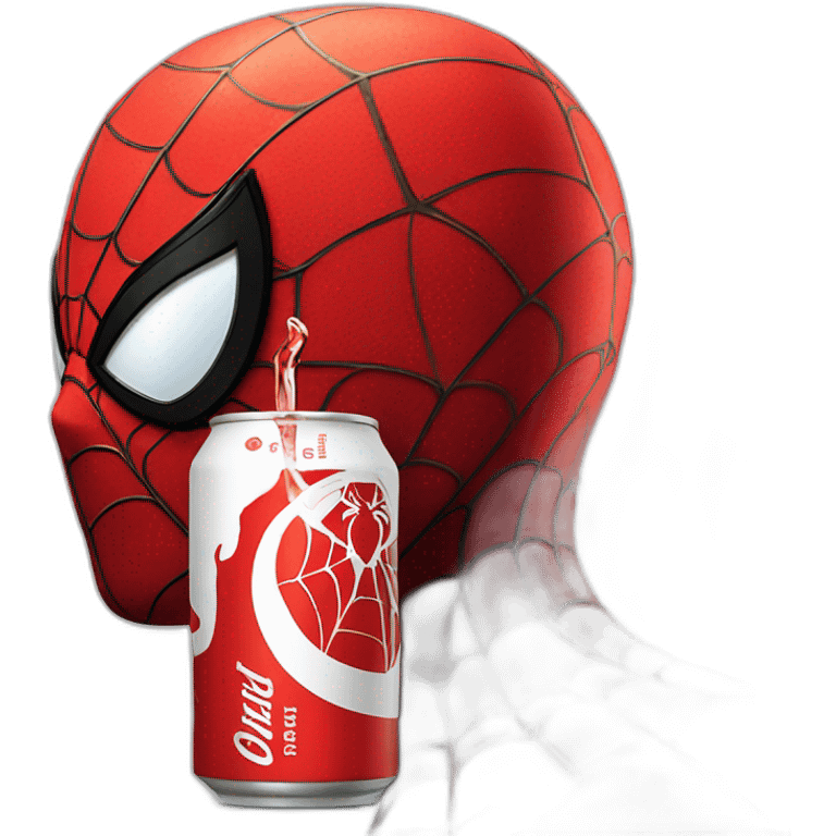 Spider man drink coca emoji