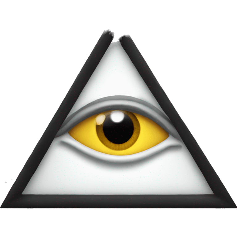 Eye in triangle  emoji