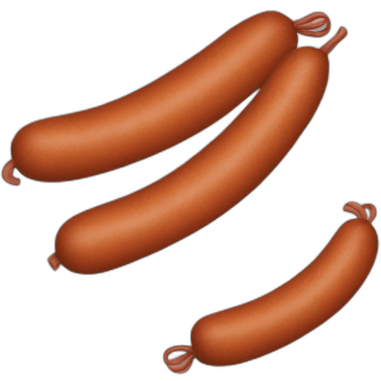 a single sausage emoji