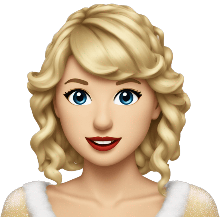 taylor swift in christmas wonderland emoji