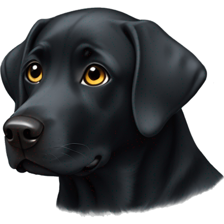 Black Labrador  emoji