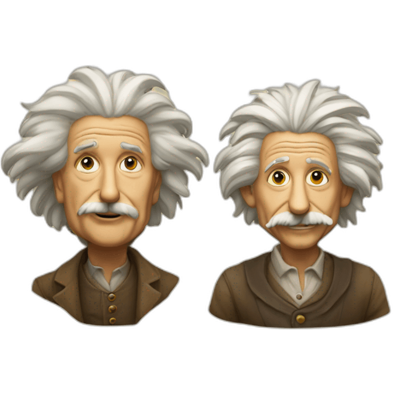 Einstein and DaVinci emoji