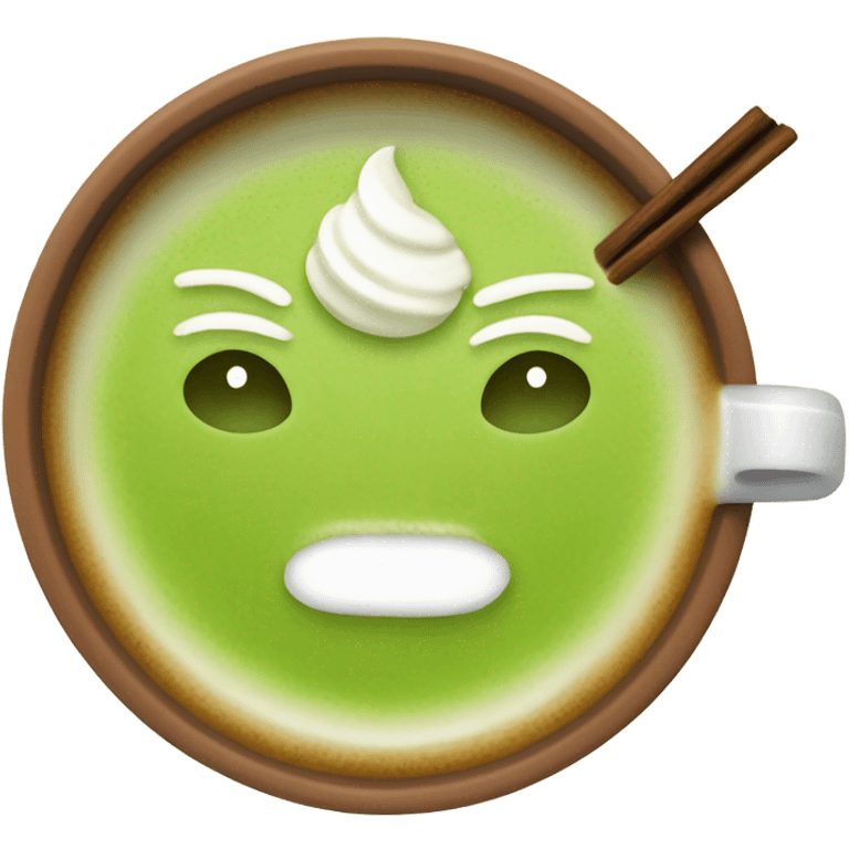 Matcha latte  emoji