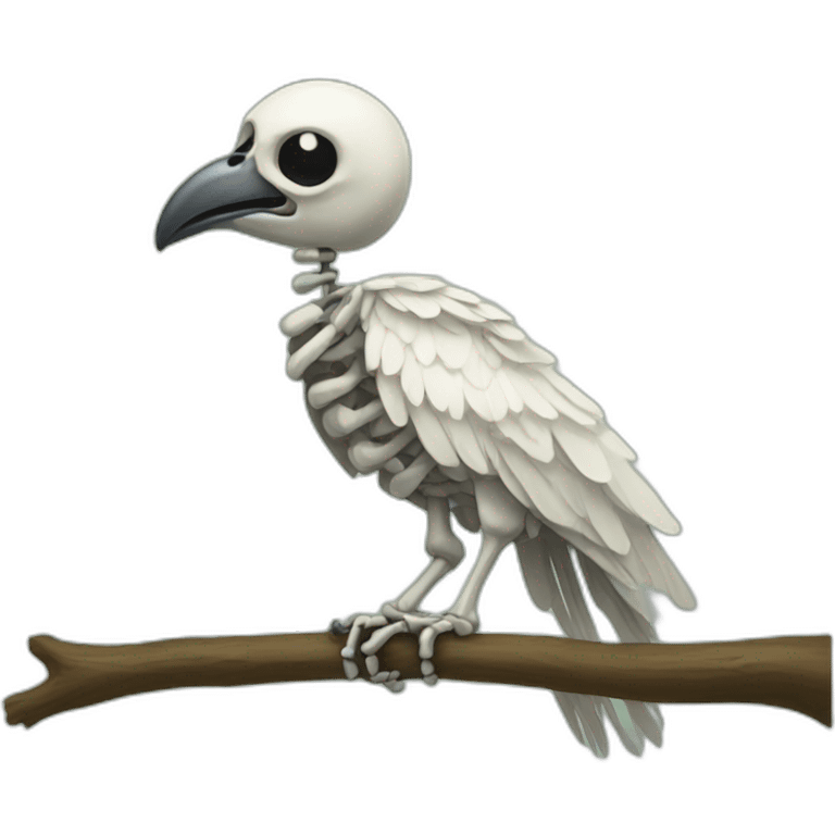 skeleton bird emoji