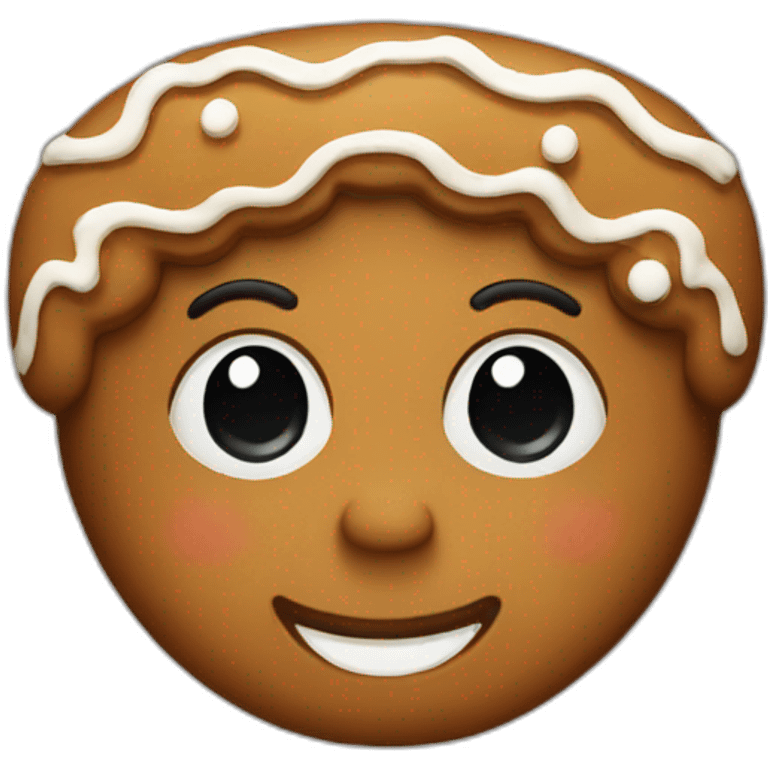 Christmas gingerbread emoji