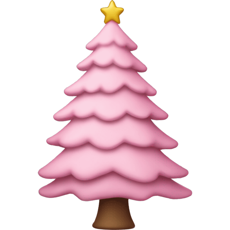 Light Pink Christmas tree  emoji