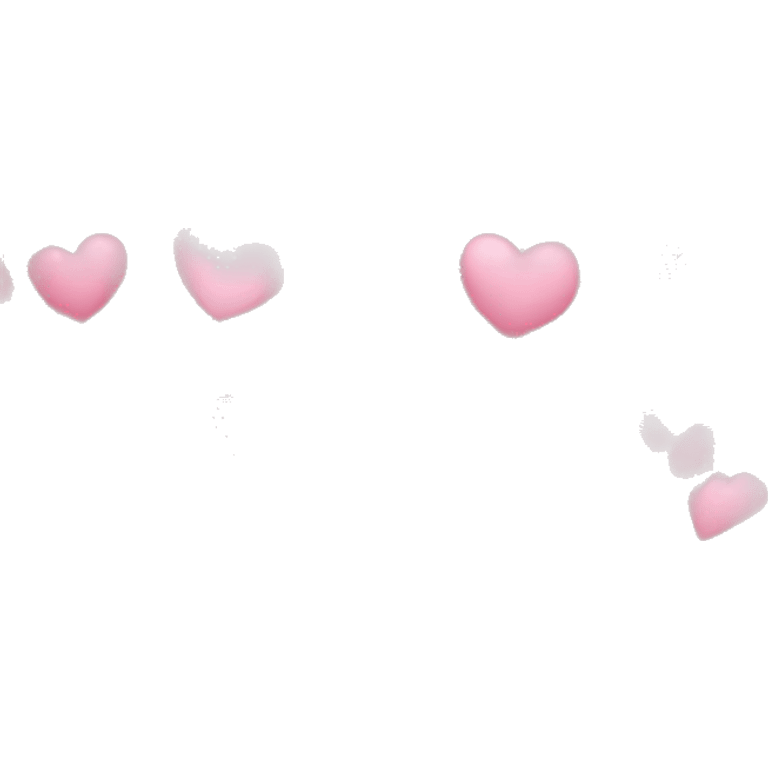 Hearts light pink emoji