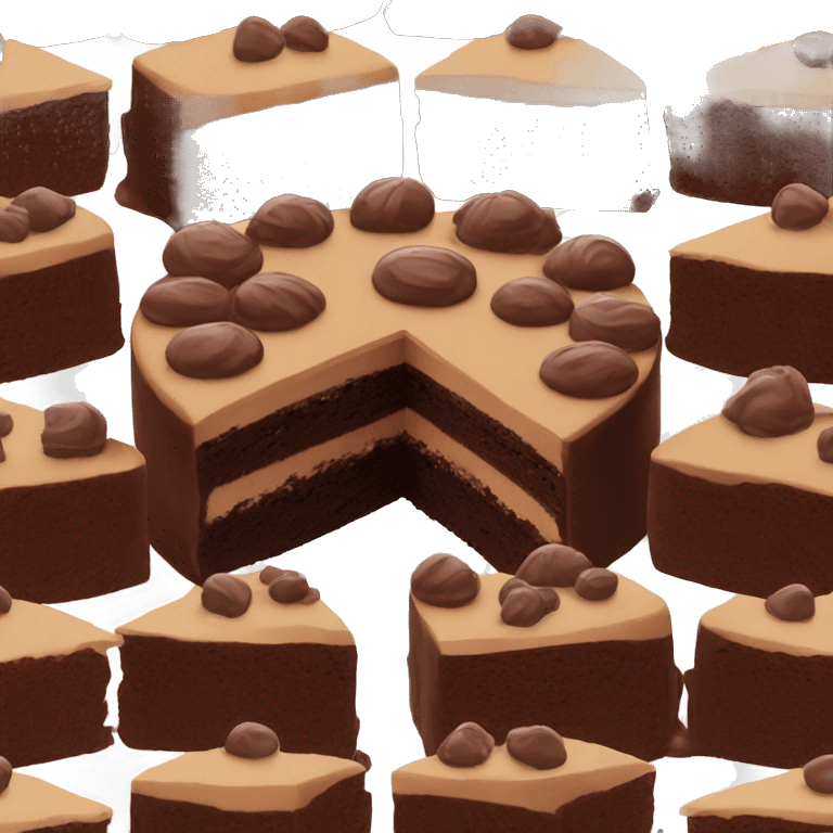 Fudge cake emoji