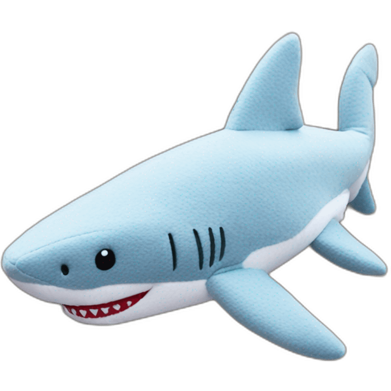 Shark wool plushie emoji