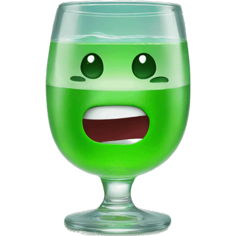 Gummybear in a waterglas emoji