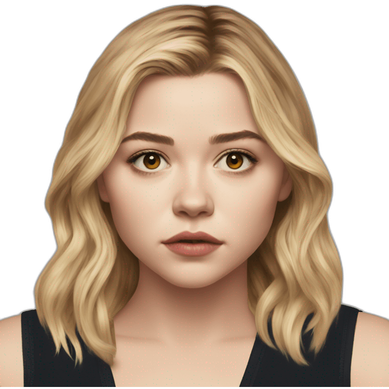 Chloë Grace Moretz serious emoji