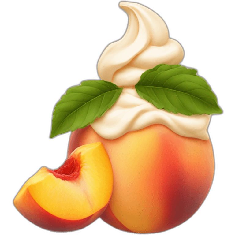 Peaches and cream emoji