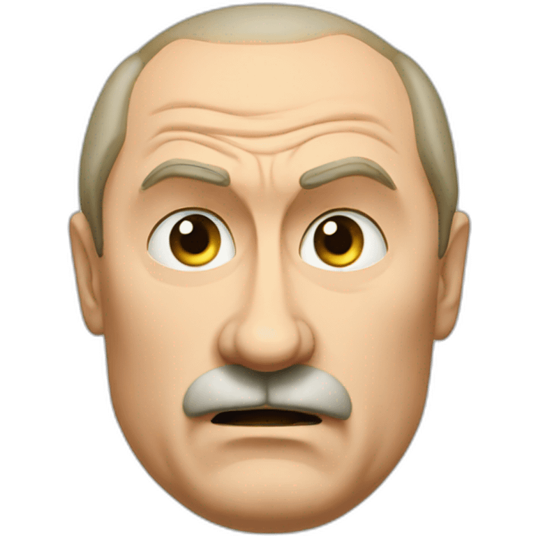 angry putin with a small mustache emoji