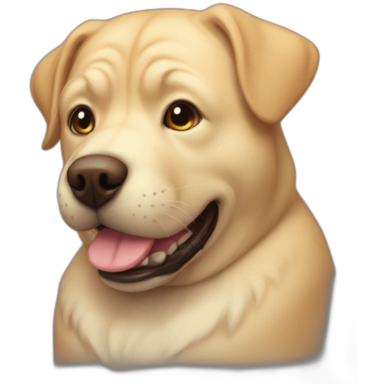 fat dwarf labrador emoji