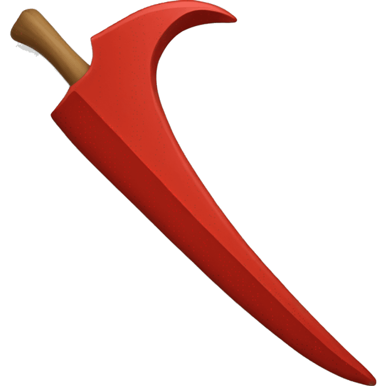 red Sickle in hand emoji