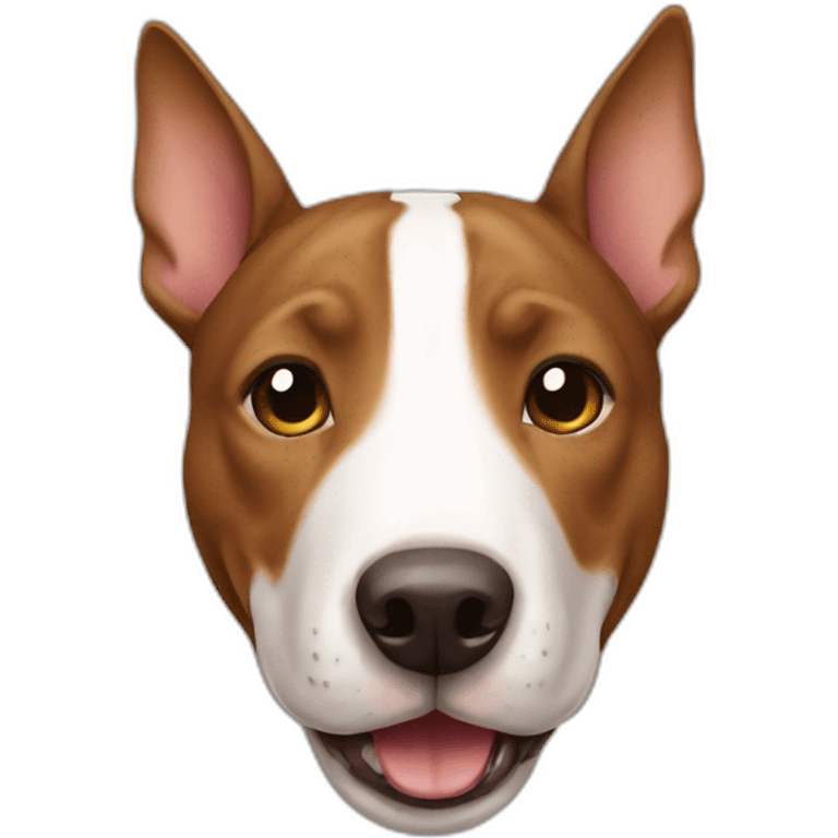 Brown bull terrier emoji