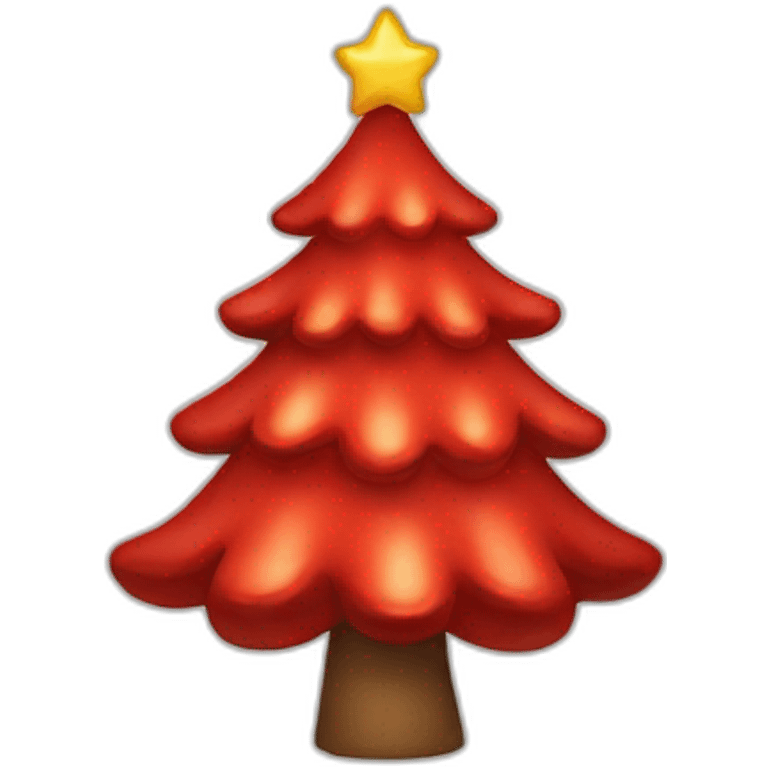 red christmas tree emoji