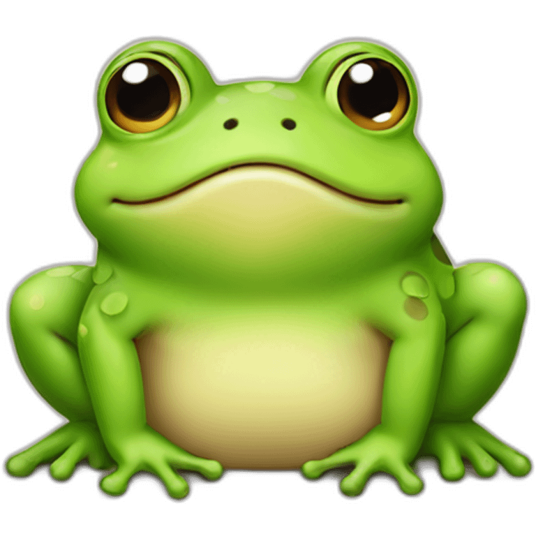 Cute little chubby Frog emoji