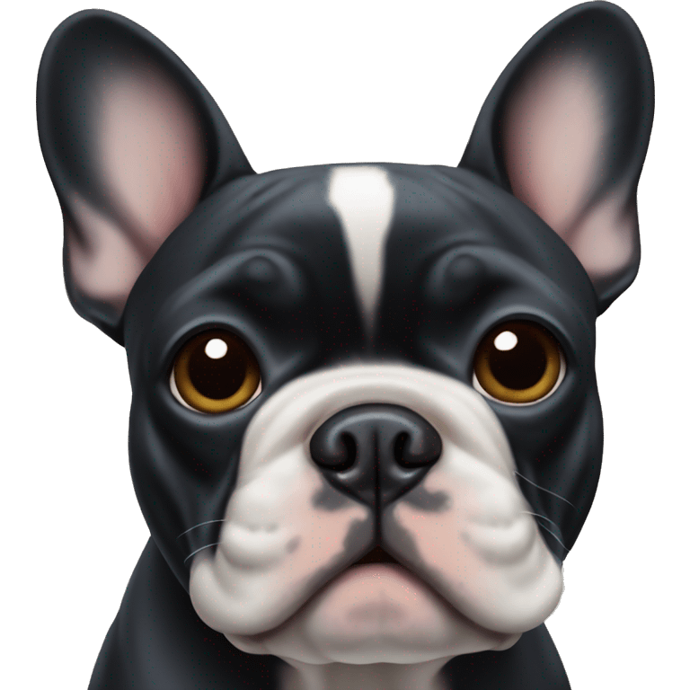 Black French bulldog emoji