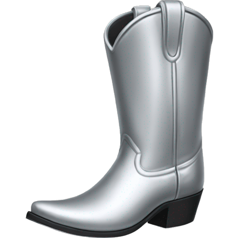 silver cowboy boots emoji