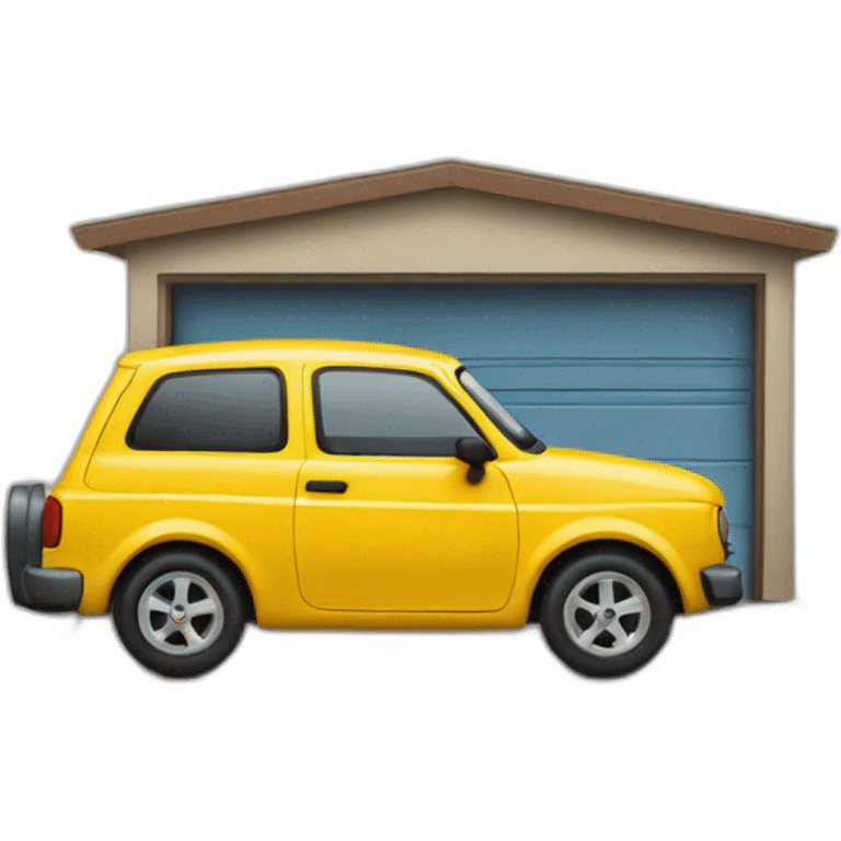 garage with a car emoji