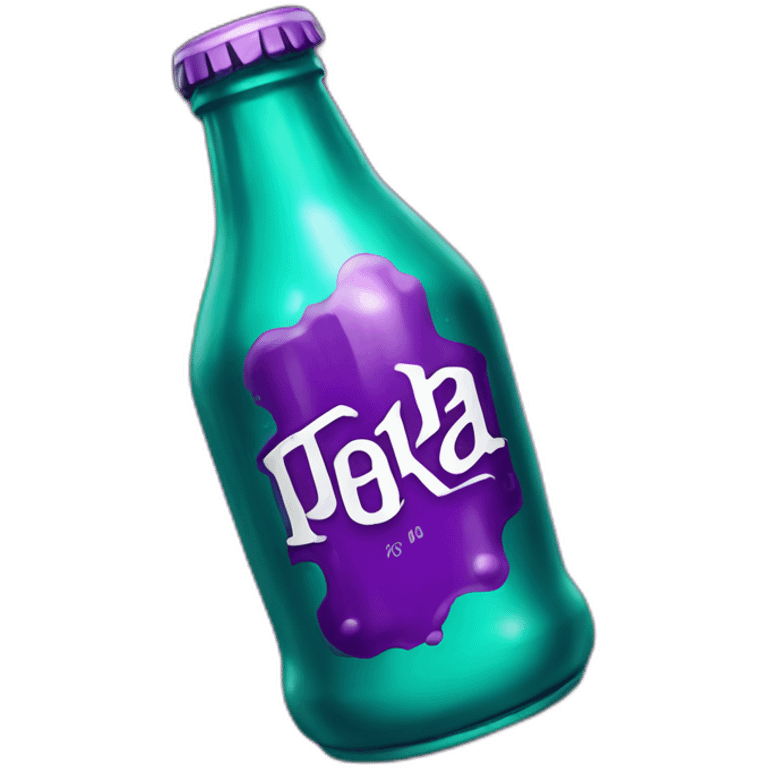 purple and teal nuka cola quantum emoji