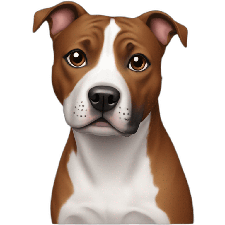 Staffie chestnut colour emoji