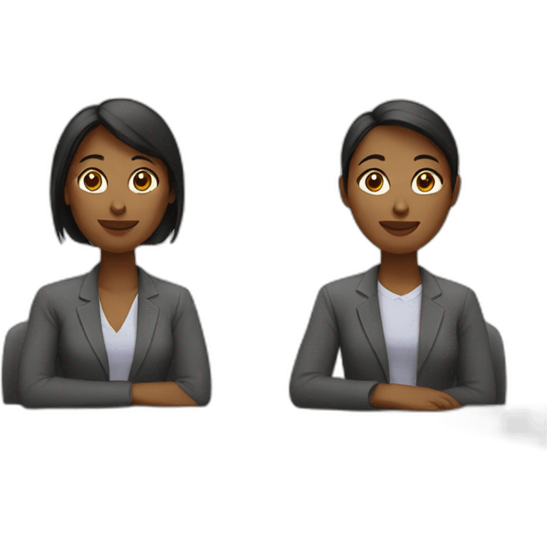 woman in meeting emoji