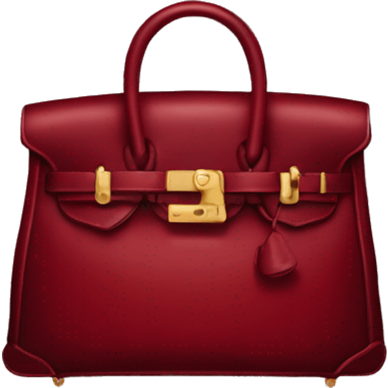  Dark red Birkin bag emoji