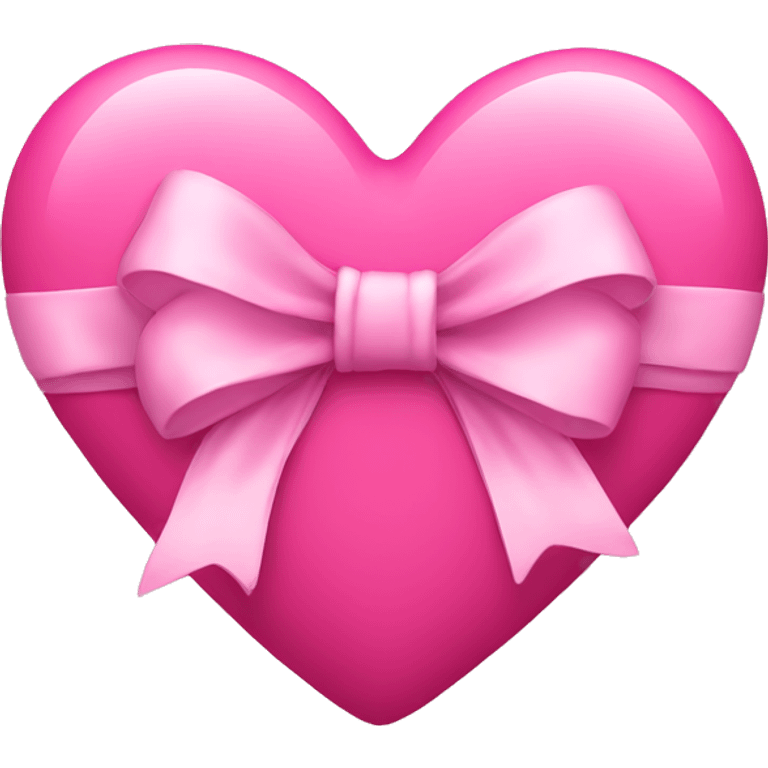 Pink heart with bow  emoji