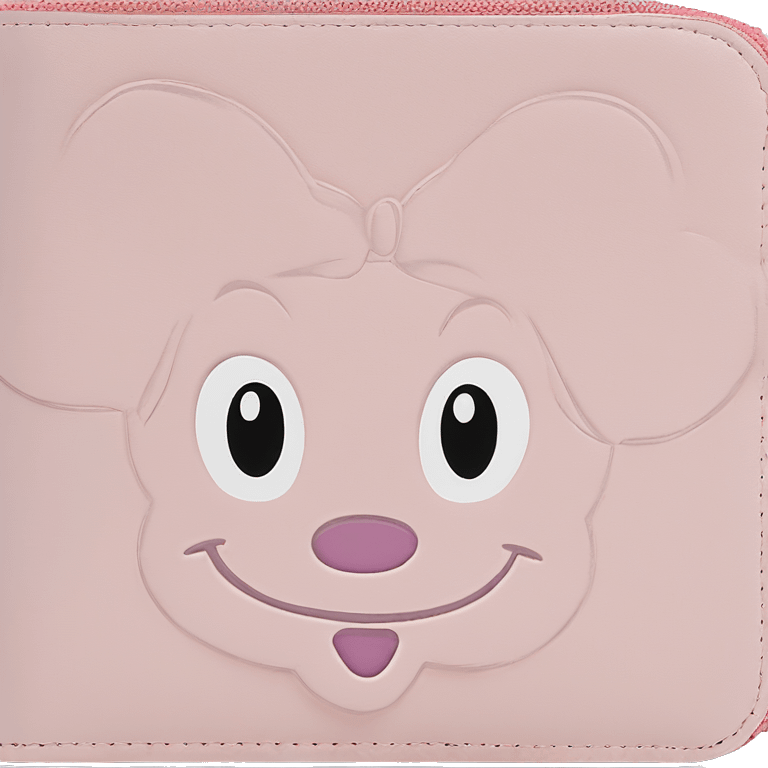 Loungefly light pink Minnie Mouse Ears Wallet emoji