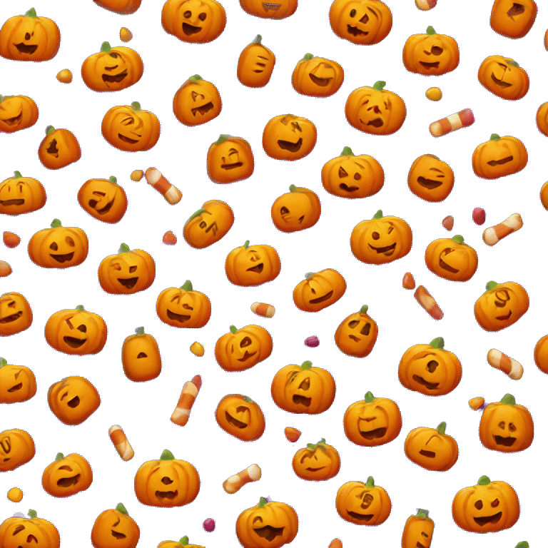 Halloween pumpkin candy emoji