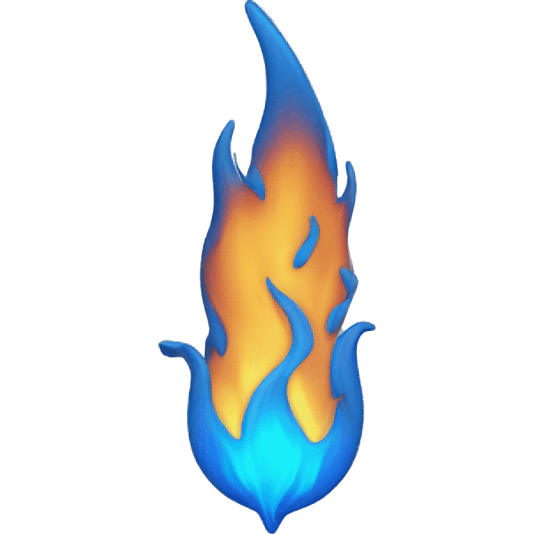 Blue flame emoji