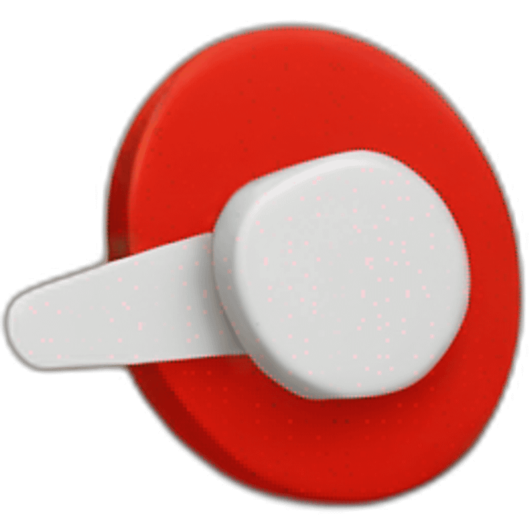 round and red localisation pushpin emoji