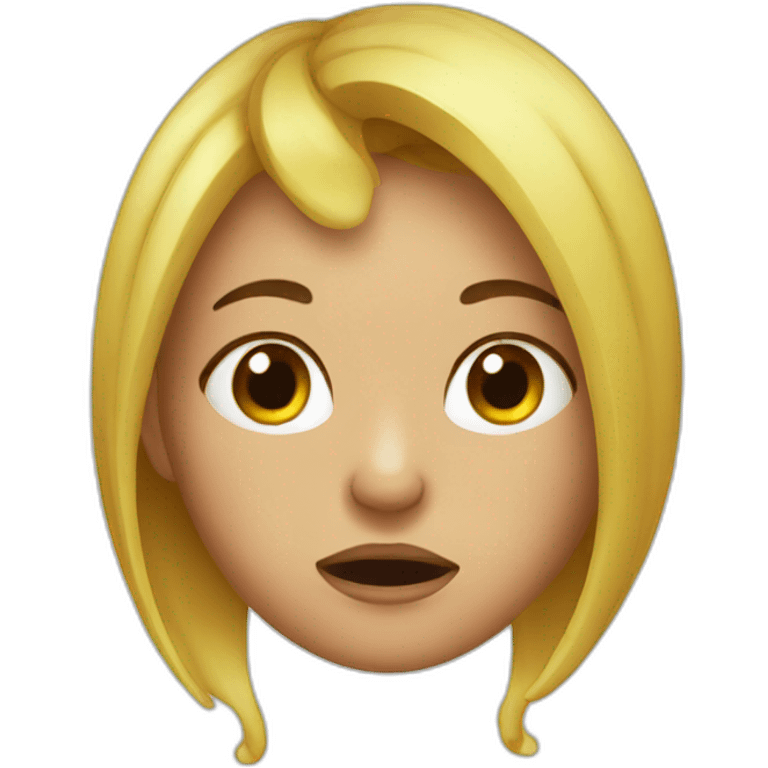 girl with snot coming out of her nose emoji