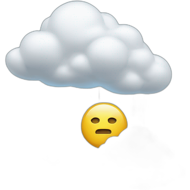 cloud and artificial intelligence emoji