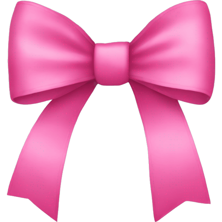 Pink bow long straps emoji