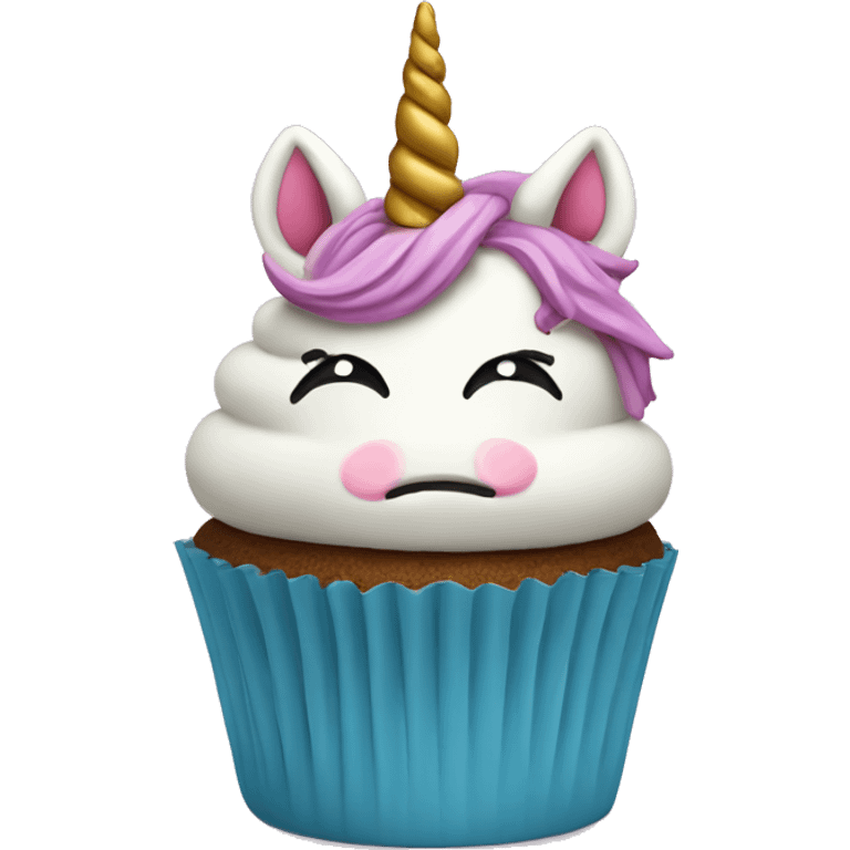 Unicorn cupcake  emoji