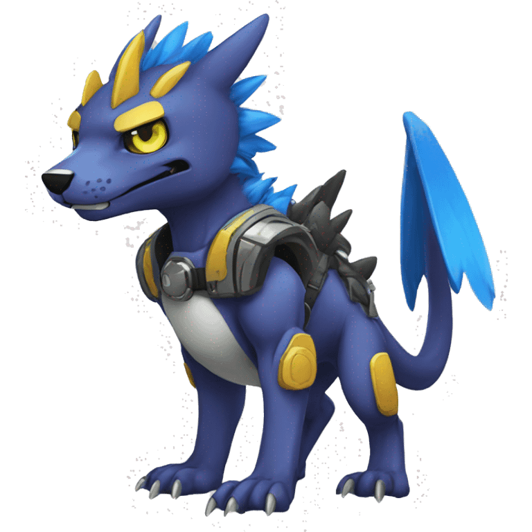  kawaii cool edgy Digimon-Fakemon-animal full body emoji