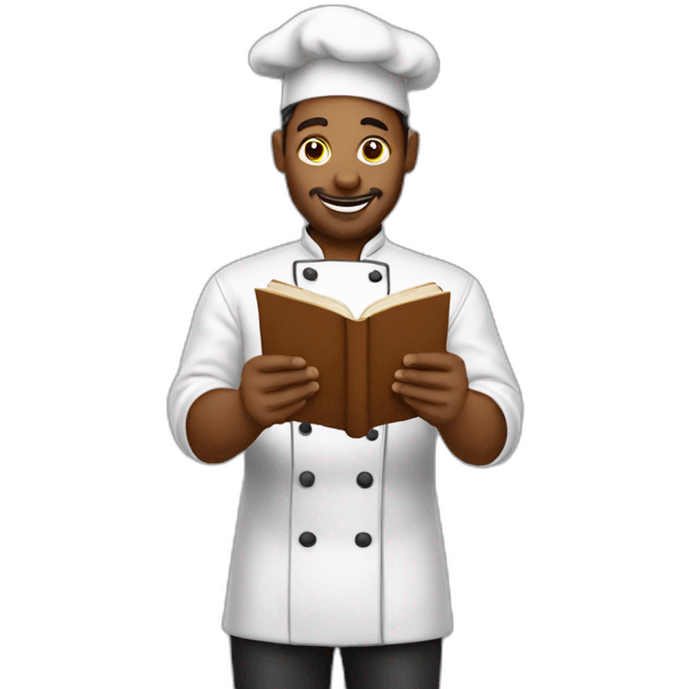 chef reading book emoji