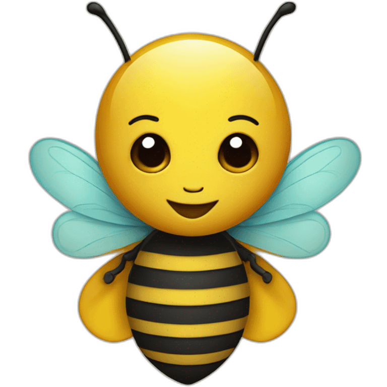 Abeille avec coeur emoji