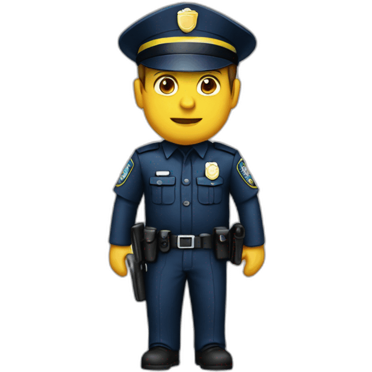 Policia pensando emoji