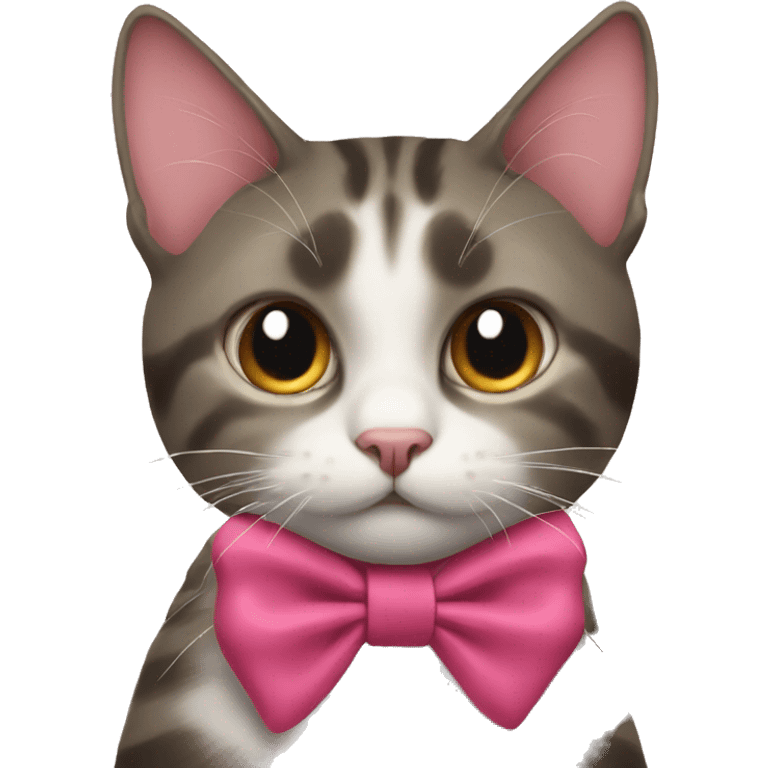 cat with a bow emoji