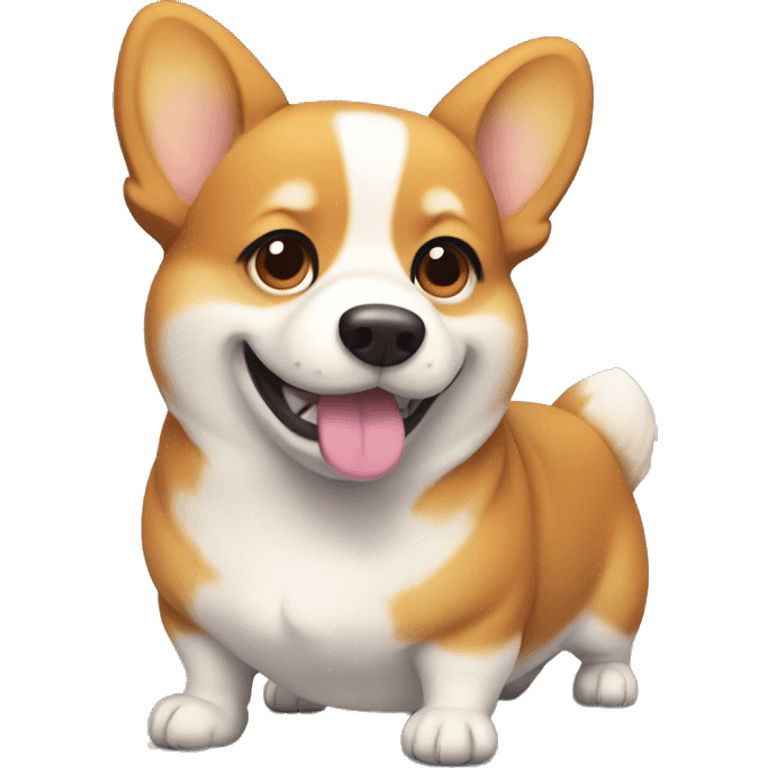 Belly fat corgi emoji