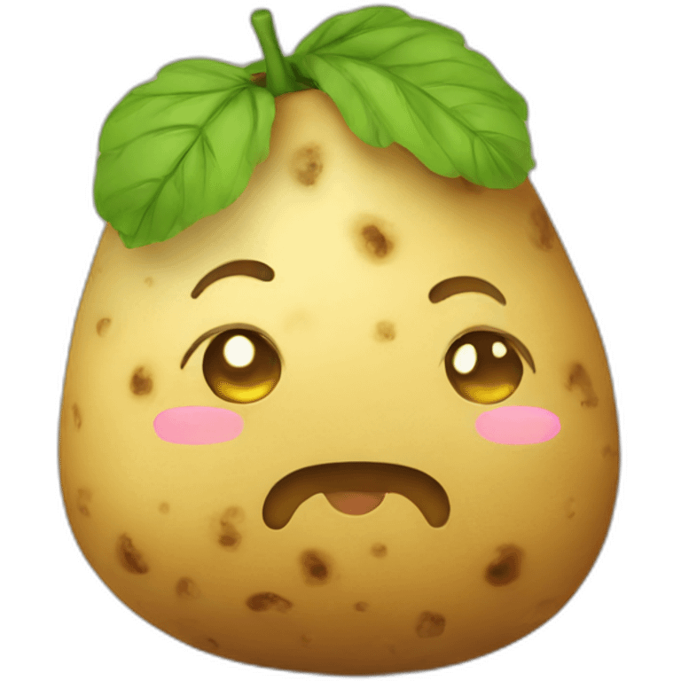 Kawaii potato emoji