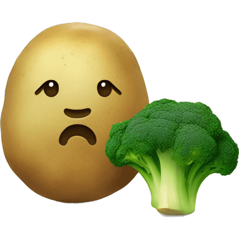 potato & broccoli  emoji