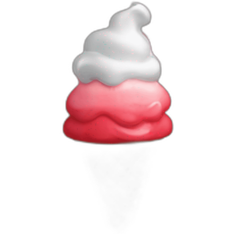 strawberry-ice-cream emoji