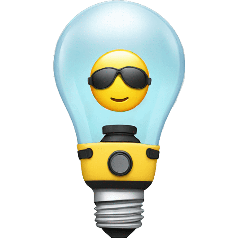 Lightbulb with scuba gear emoji