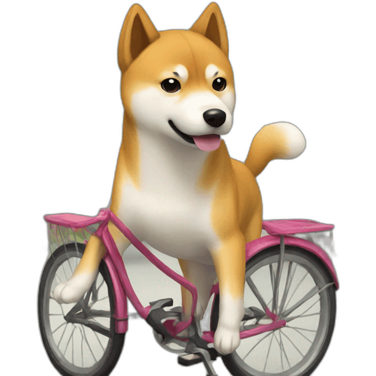 Shiba a velo emoji